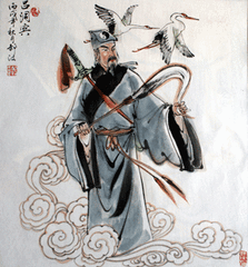吕洞宾画鹤的神话故事