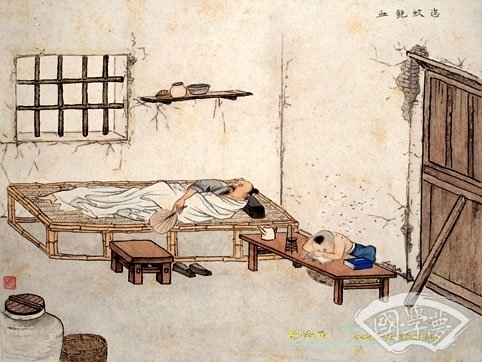 24孝：恣蚊饱血